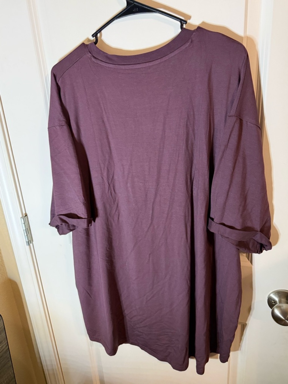 Little Bipsy Oversized Tee XXL Plum Bamboo Blend Pocket Shirt NWT